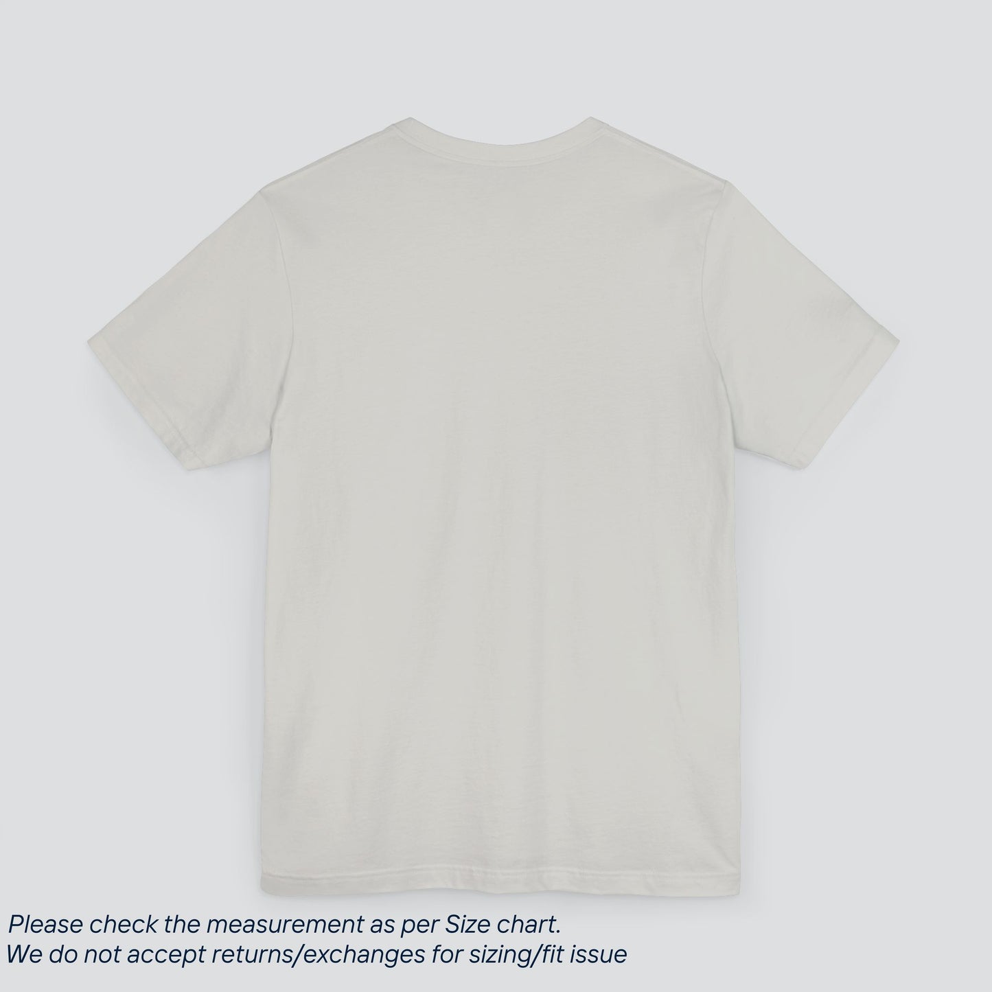 Plain Silver Color Tee - Premium US Cotton T-Shirt