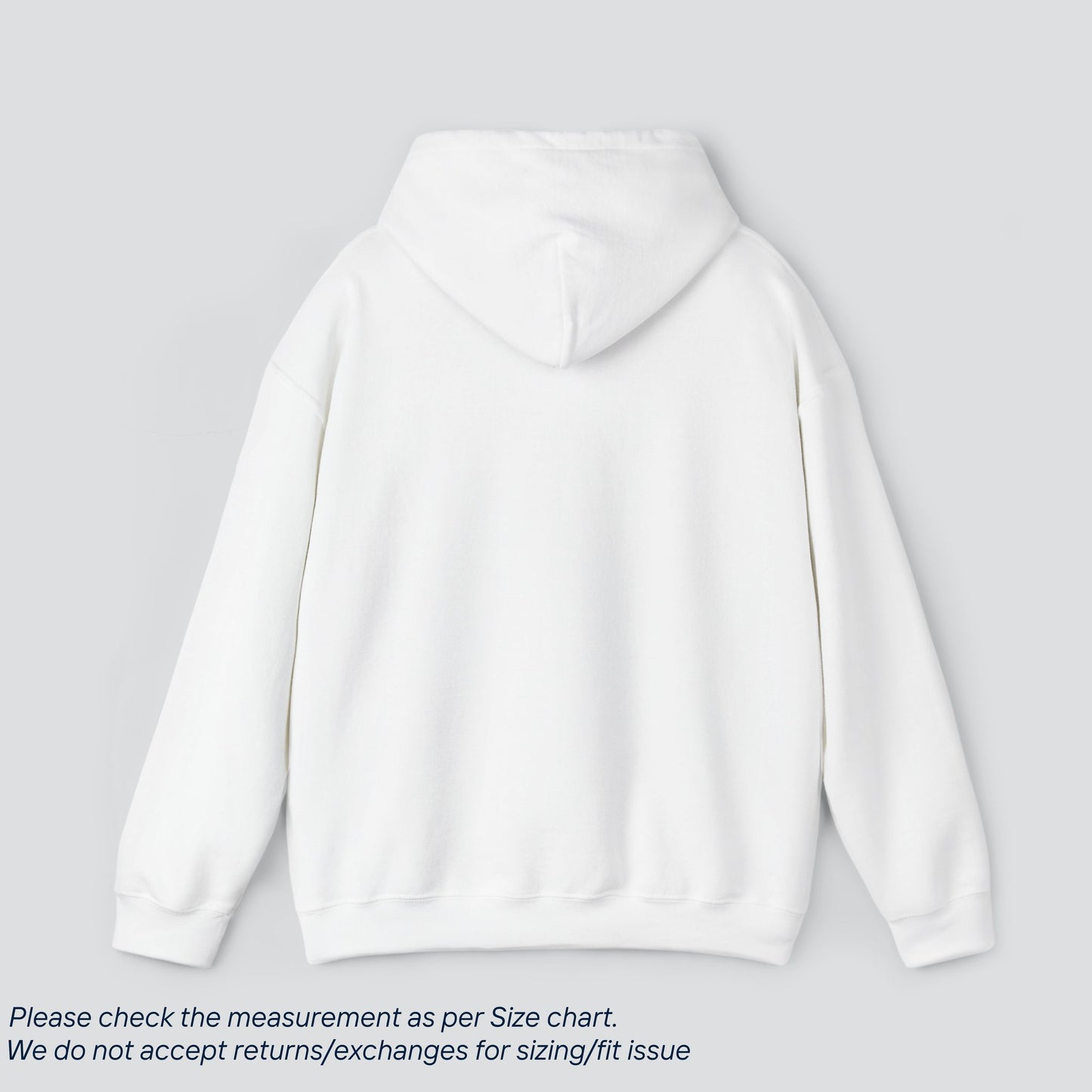 White Basic Solid Color Hoodie Premium US Cotton