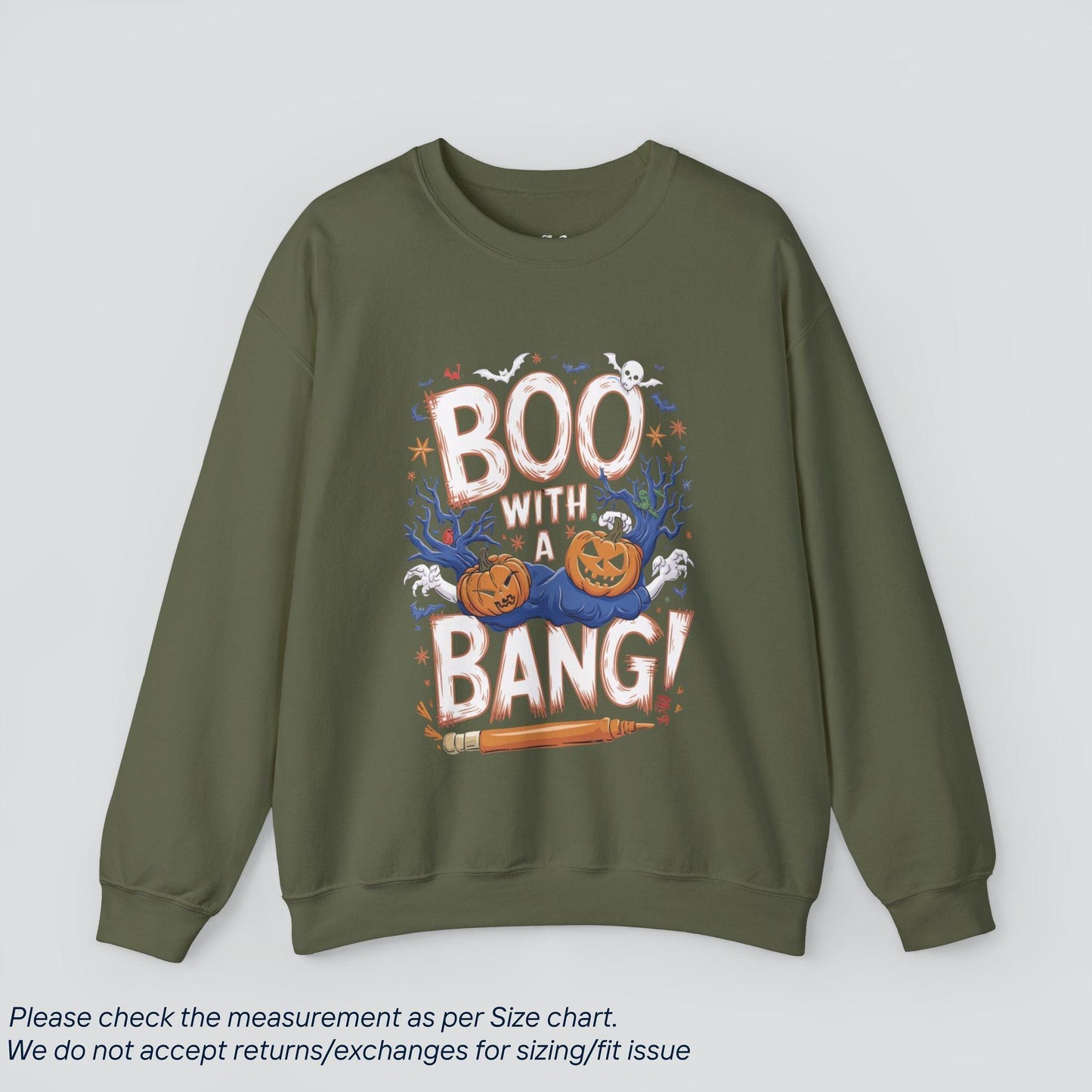 Boo With a Bang Halloween Sweatshirt