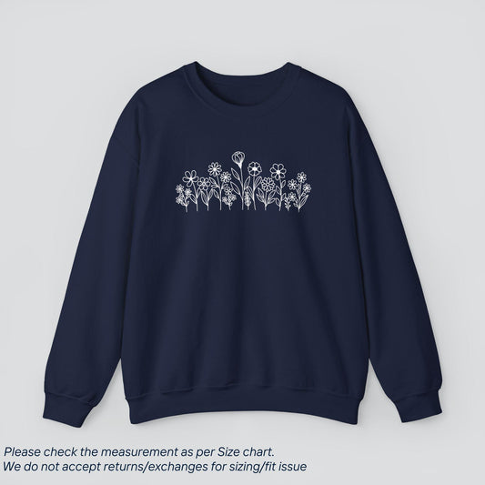 Minimalist Floral Bloom Sweatshirt