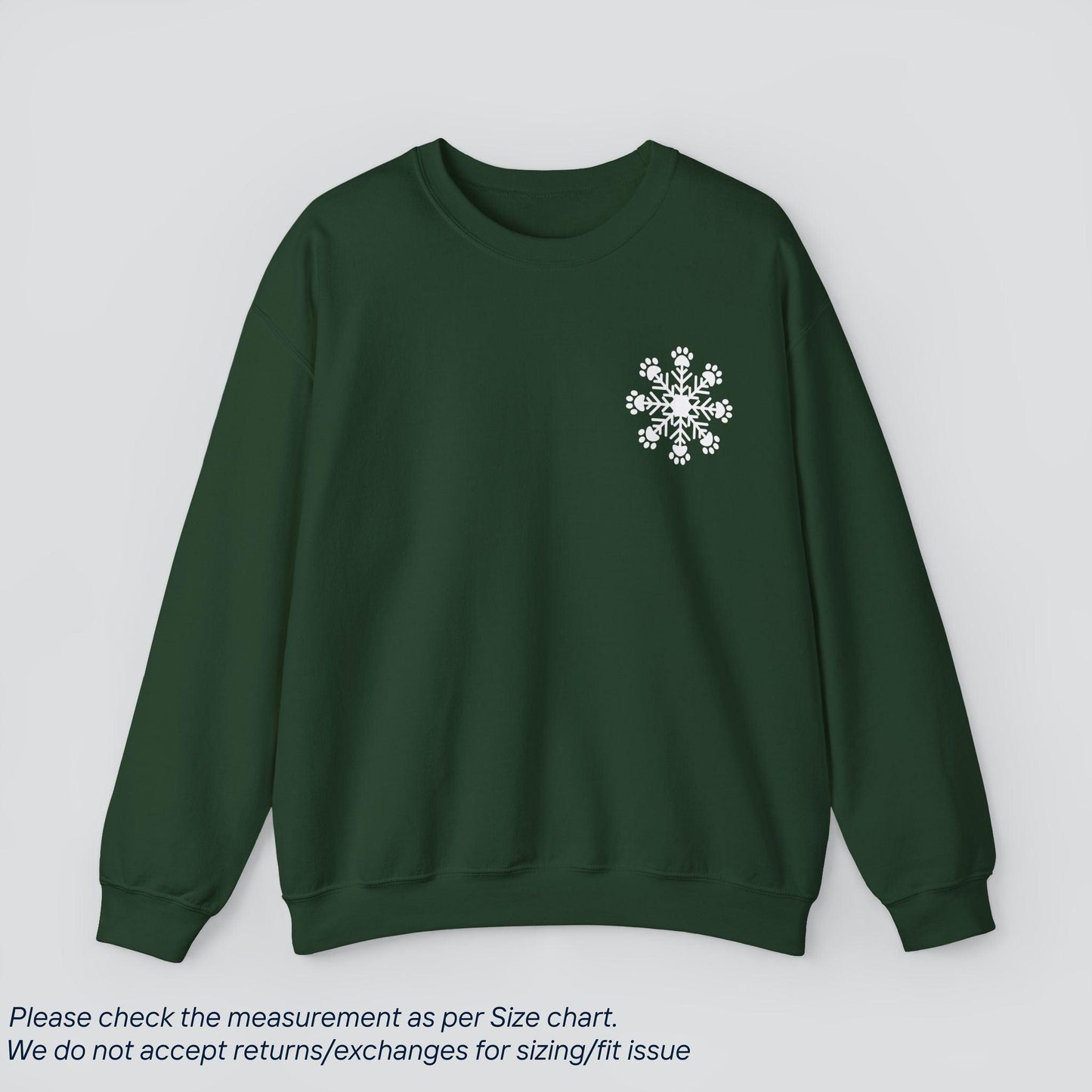 Snowflake Paw Prints Sweatshirt