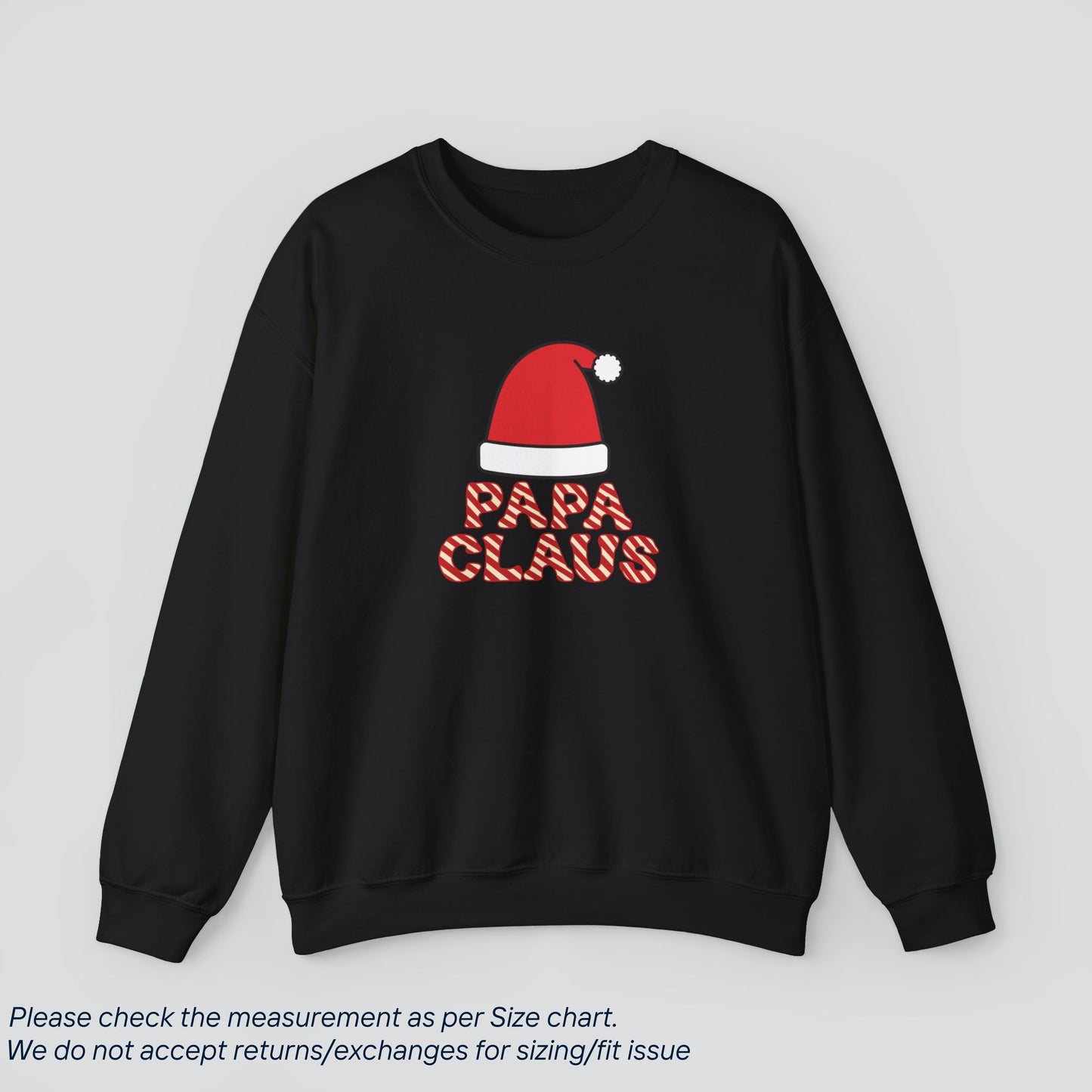 Christmas Papa Claus Sweatshirt - Jolly Holiday Gift  Premium US Cotton