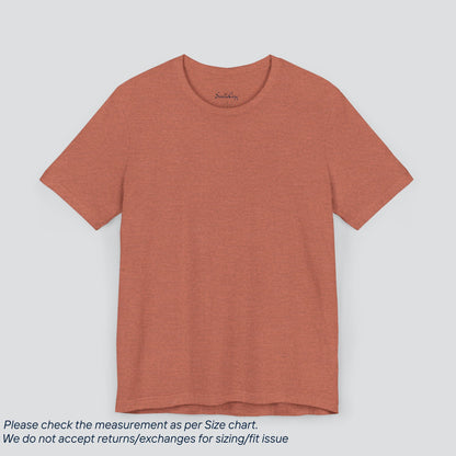 Plain Heather Clay Color Tee - Premium US Cotton T-Shirt