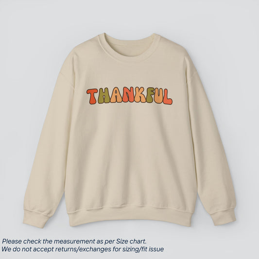 Thankful Thanksgiving Sweatshirt - Gratitude Attitude  Premium US Cotton