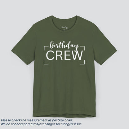 Join the Birthday Crew! Premium US Cotton T-Shirt