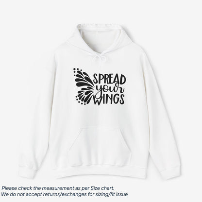 Motivational Spread Your Wings Hoodie - SereneCozy