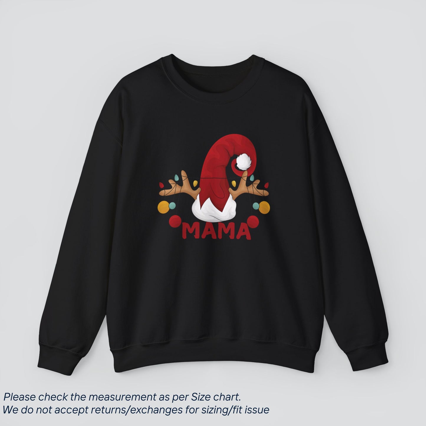 Christmas Reindeer Mama Sweatshirt - Mom's Holiday Tee  Premium US Cotton