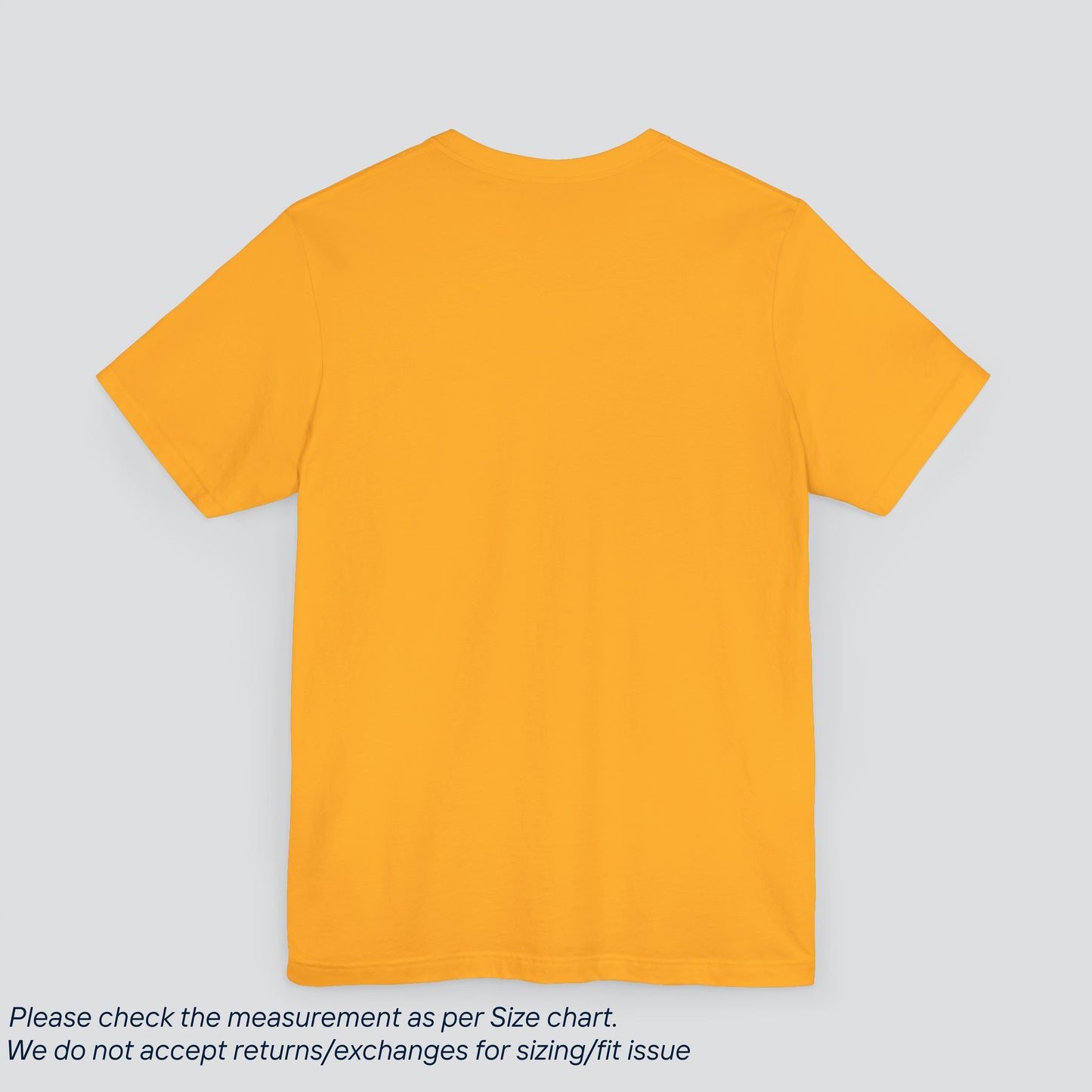 Plain Gold Color Tee - Premium US Cotton T-Shirt