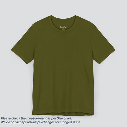 Plain Olive Color Tee - Premium US Cotton T-Shirt