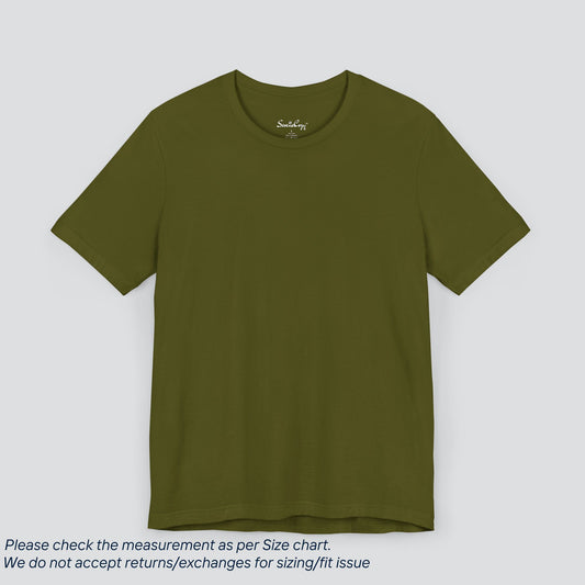 Plain Olive Color Tee - Premium US Cotton T-Shirt