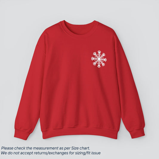 Snowflake Paw Prints Sweatshirt