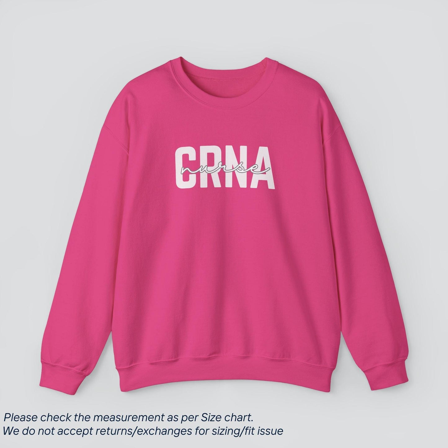 CRNA Nurse Sweatshirt - Anesthesia Expertise, Cozy Comfort