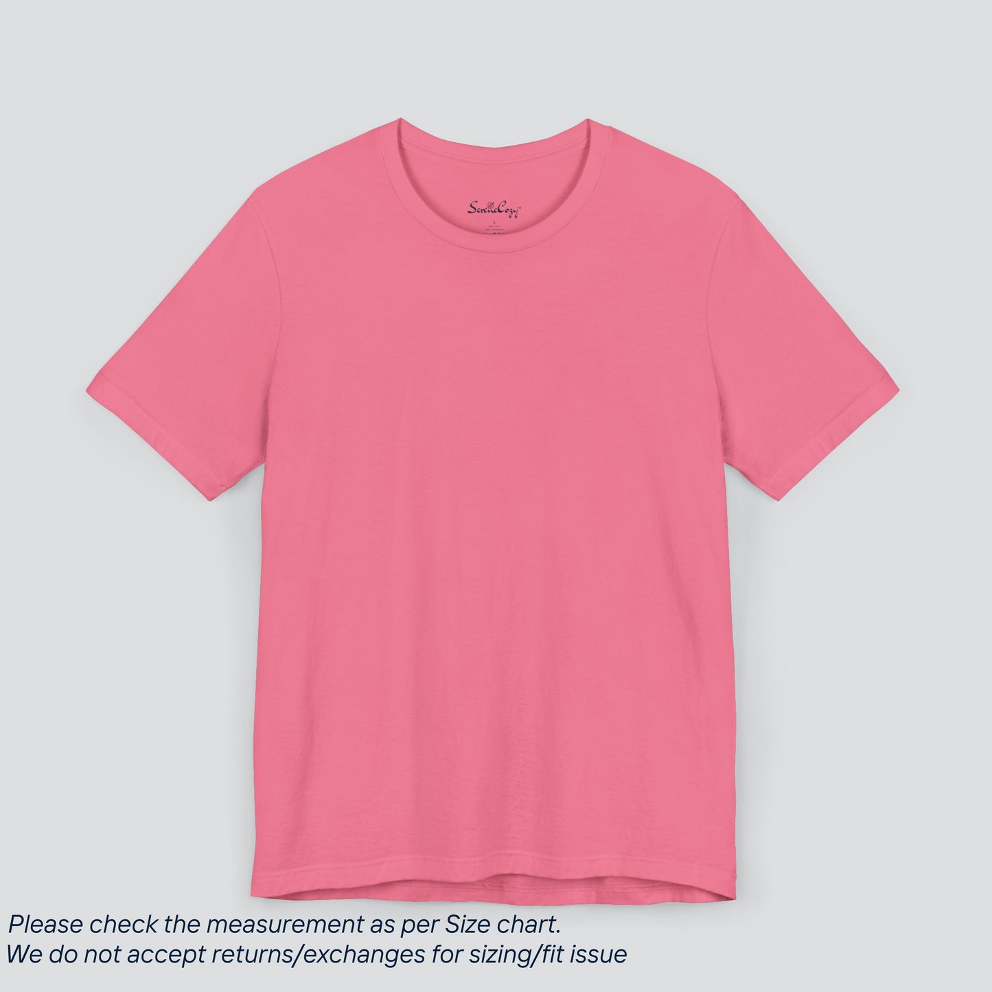 Plain Charity Pink Color Tee - Premium US Cotton T-Shirt