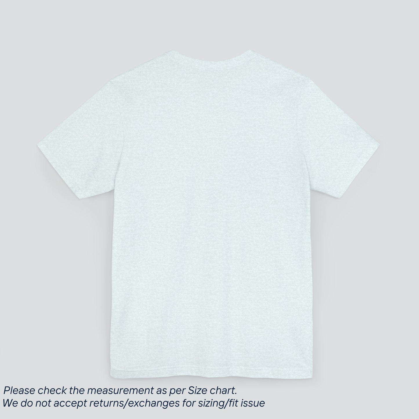 Plain Heather Ice Blue Color Tee - Premium US Cotton T-Shirt