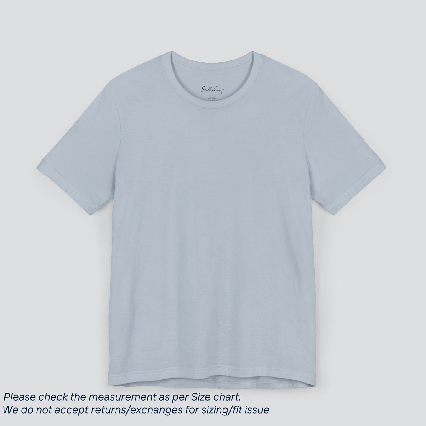 Plain Light Blue Color Tee - Premium US Cotton T-Shirt