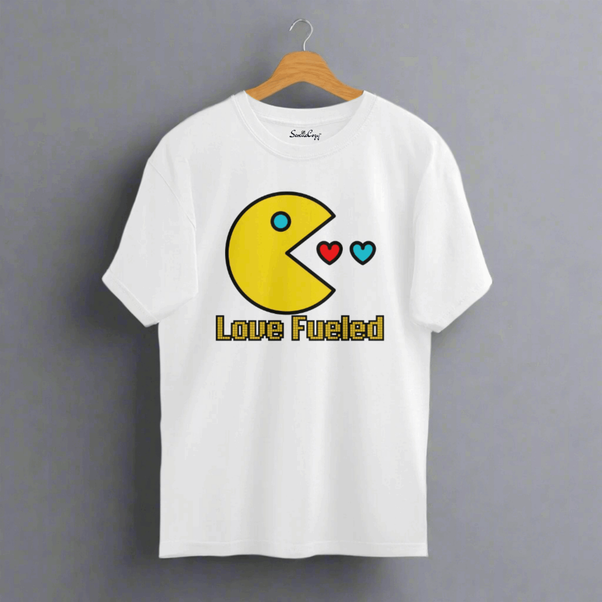Love Fueled Oversized T-Shirt White front