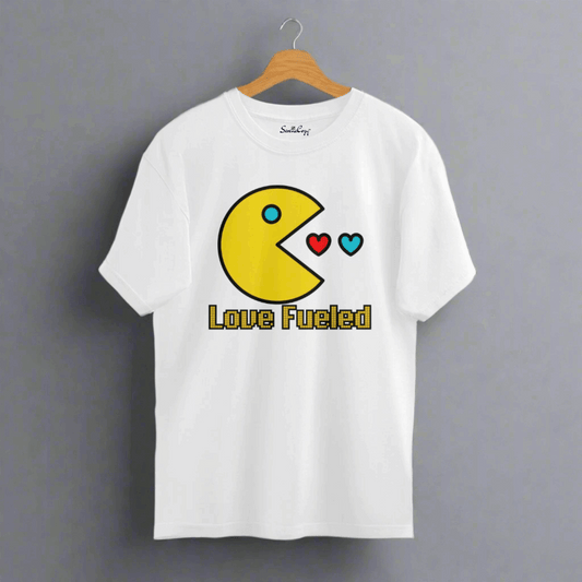 Love Fueled Oversized T-Shirt White front