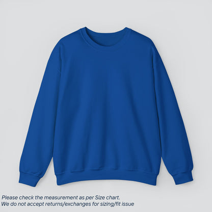 Royal Solid Color Sweatshirt Premium US Cotton