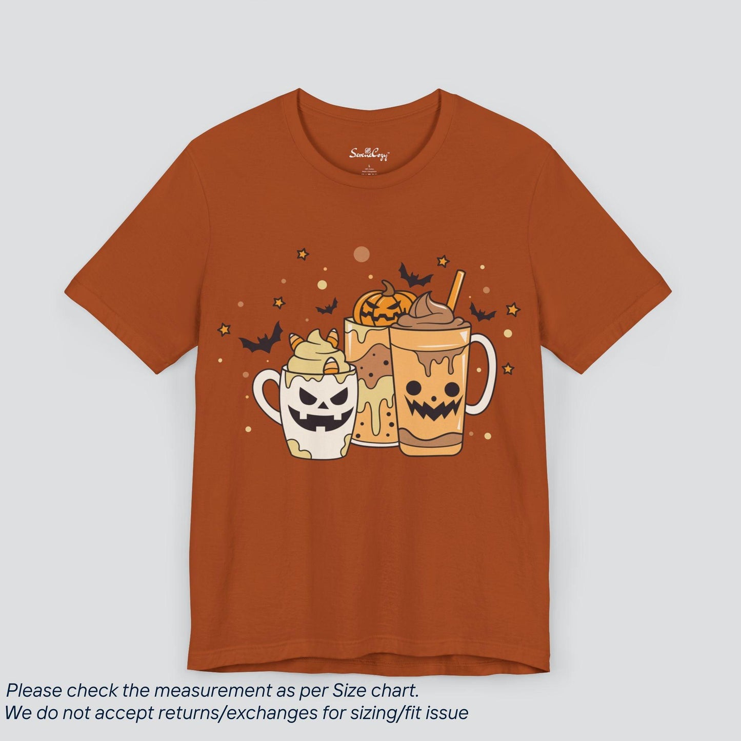 Halloween Coffee Latte Cup Halloween T-Shirt