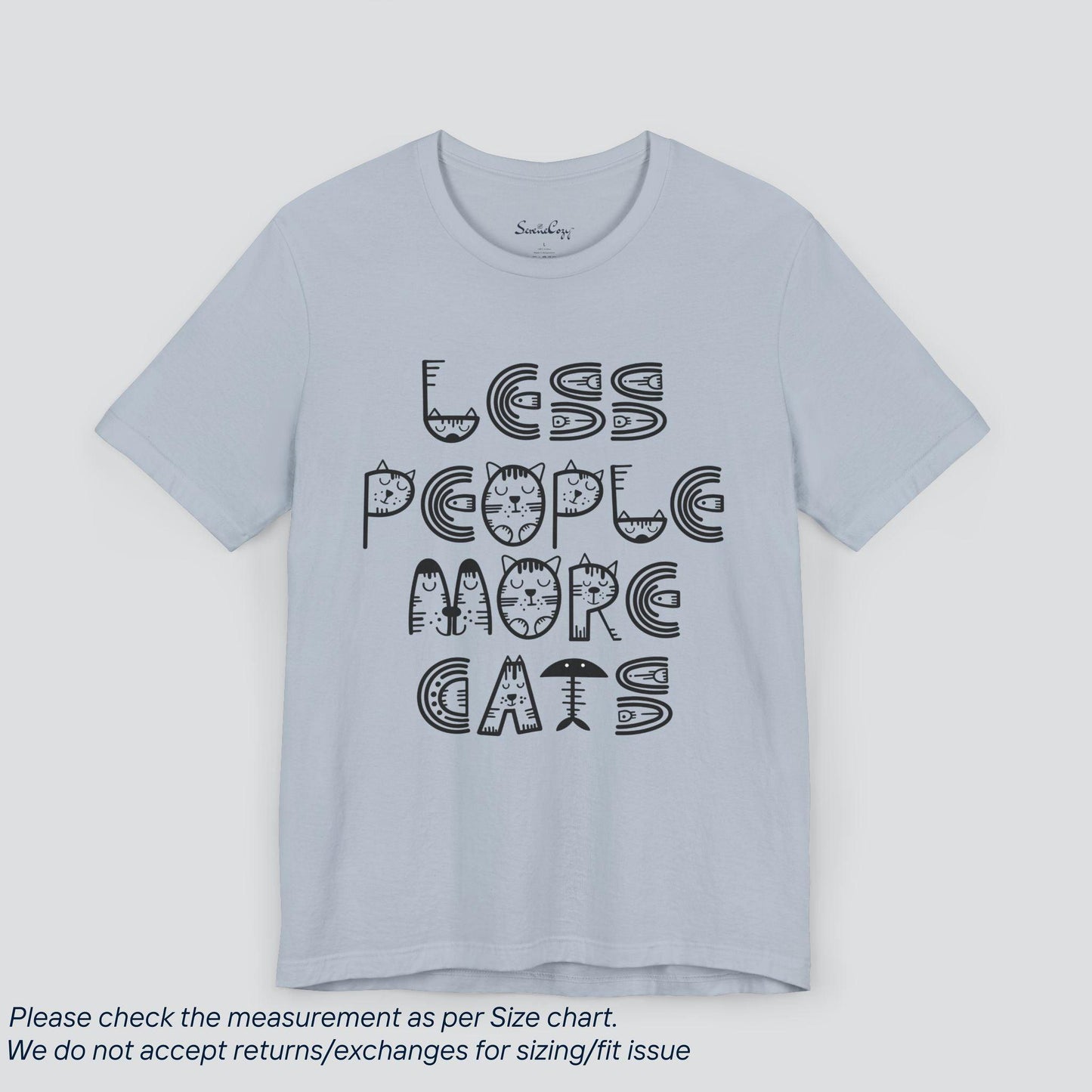 Less People, More Cats Tee - Feline Lover's Funny Graphic T-Shirt