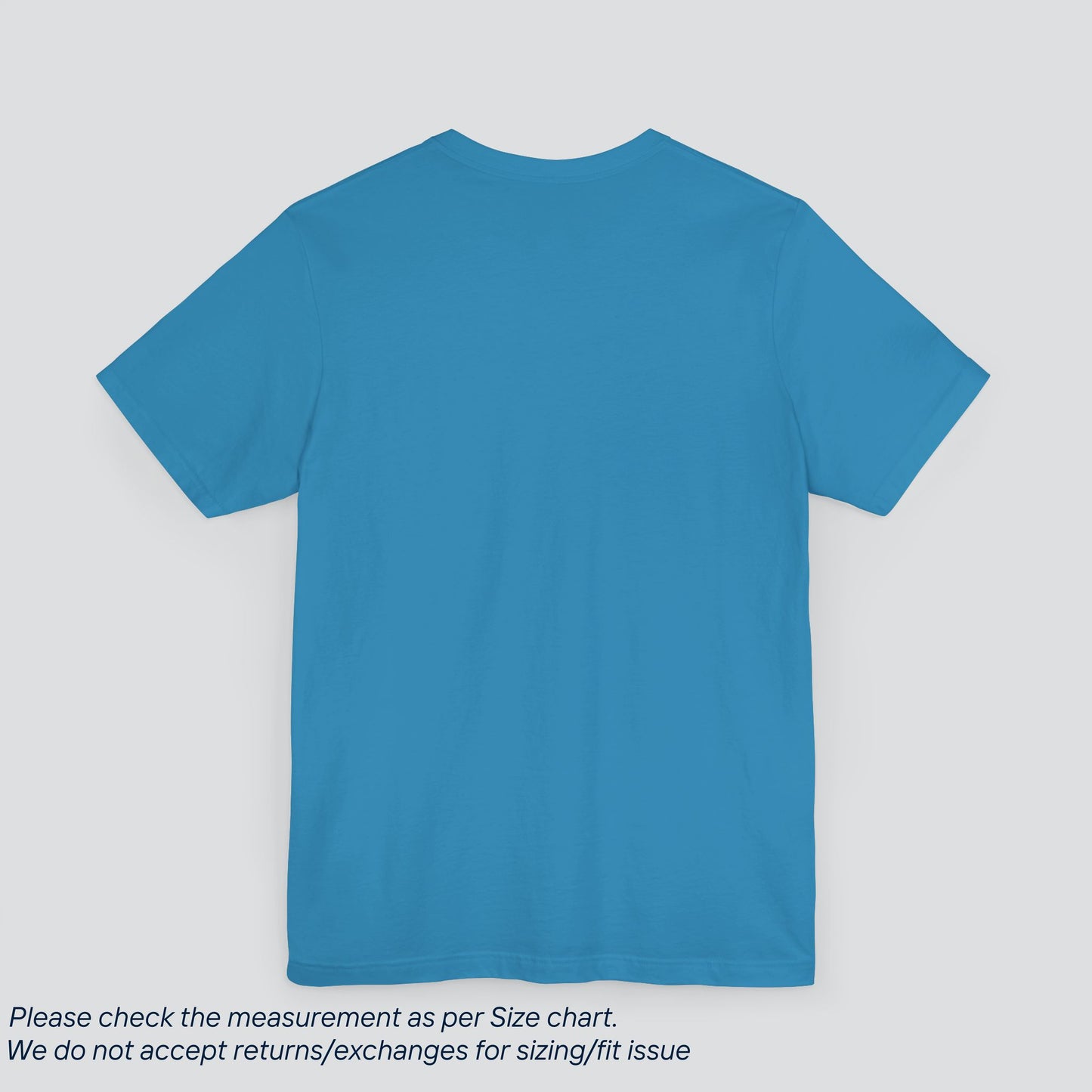 Plain Aqua Color Tee - Premium US Cotton T-Shirt