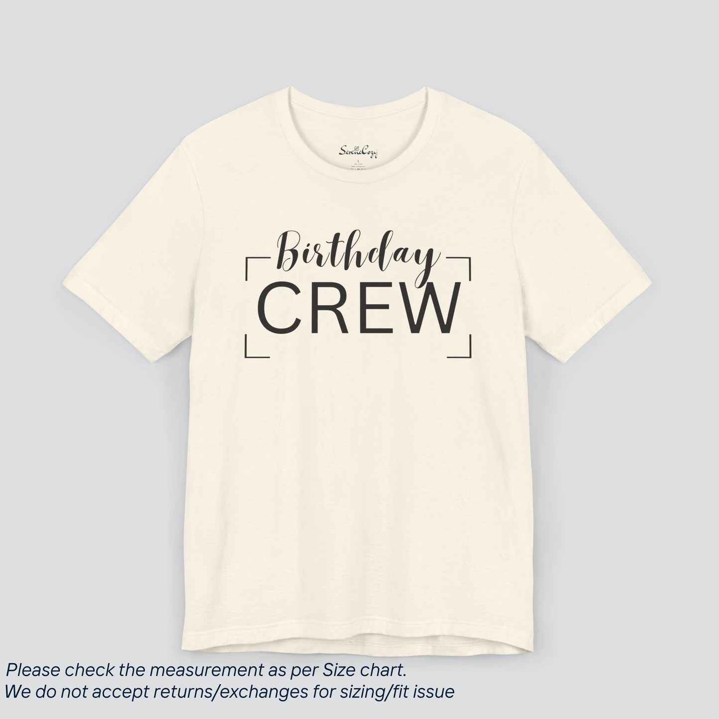 Join the Birthday Crew! Premium US Cotton T-Shirt