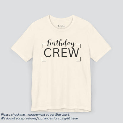 Join the Birthday Crew! Premium US Cotton T-Shirt