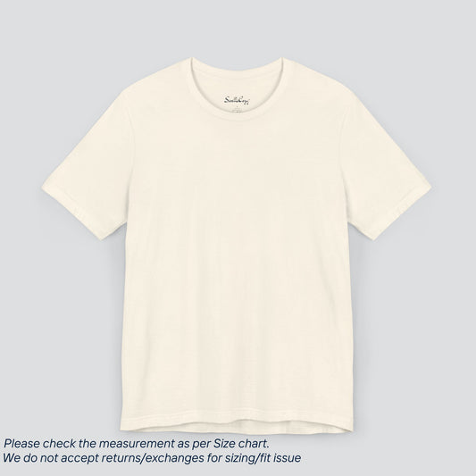 Plain Natural Color Tee - Premium US Cotton T-Shirt