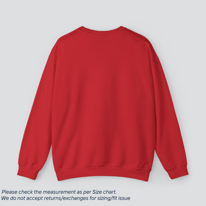 Red Solid Color Sweatshirt Premium US Cotton