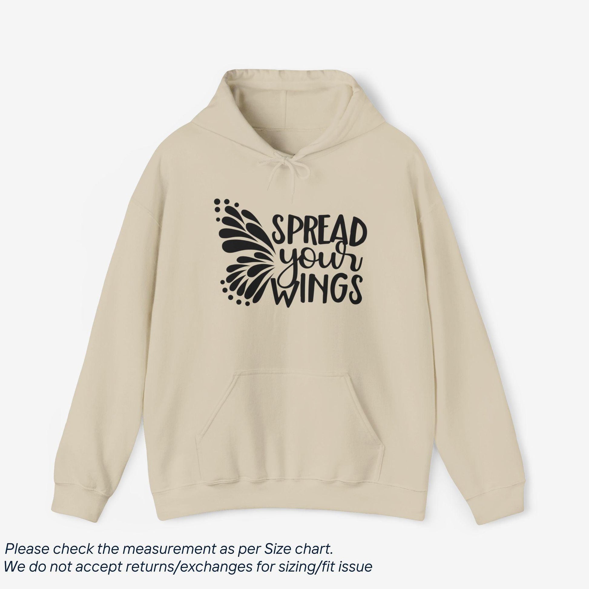 Motivational Spread Your Wings Hoodie - SereneCozy