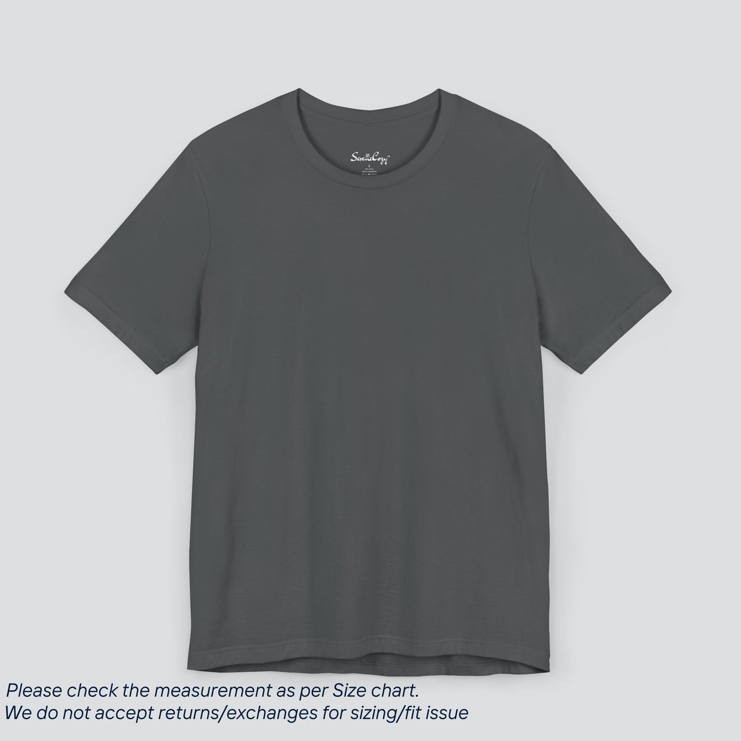 Plain Asphalt Color Tee - Premium US Cotton T-Shirt