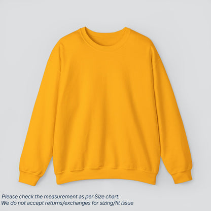 Gold Solid Color Sweatshirt Premium US Cotton