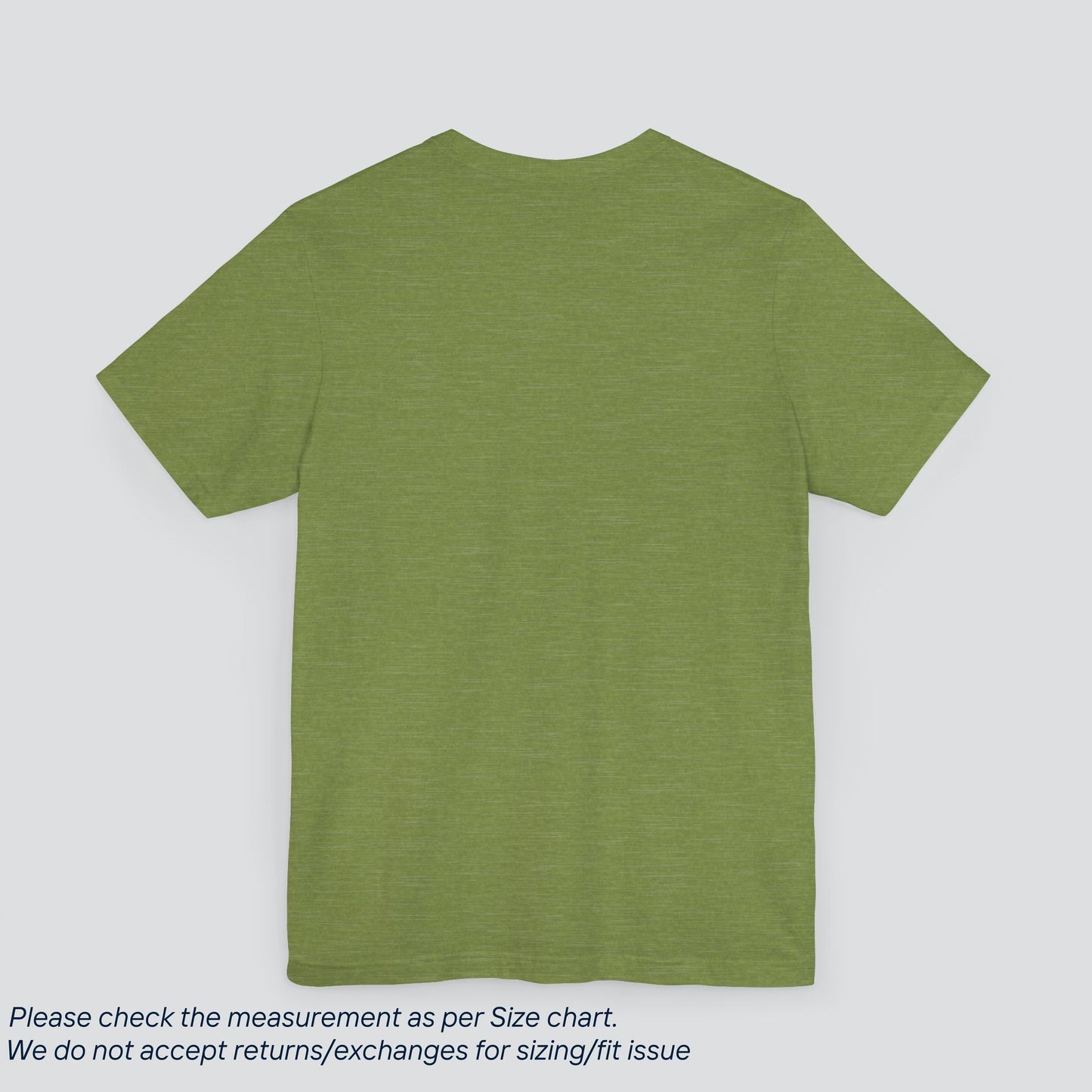 Plain Heather Green Color Tee - Premium US Cotton T-Shirt