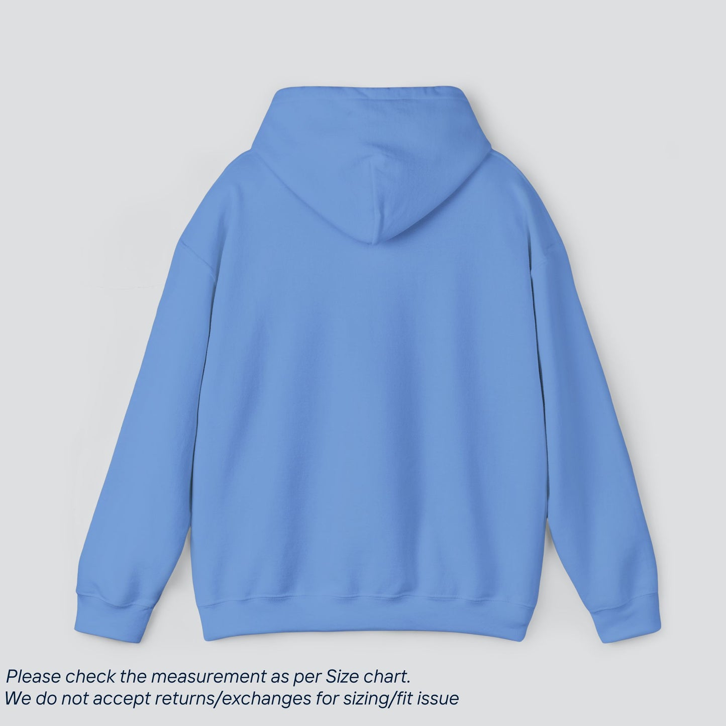 Carolina Blue Basic Solid Color Hoodie Premium US Cotton