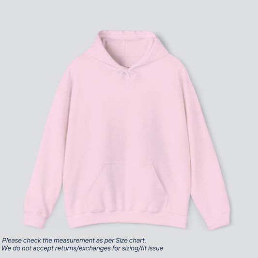 Light Pink Basic Solid Color Hoodie Premium US Cotton