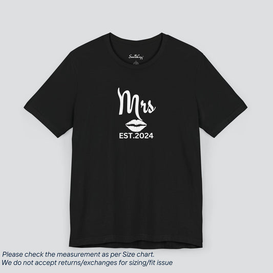 Newlywed Pride! Mrs. EST. 2024 Tee - Perfect Wedding Gift