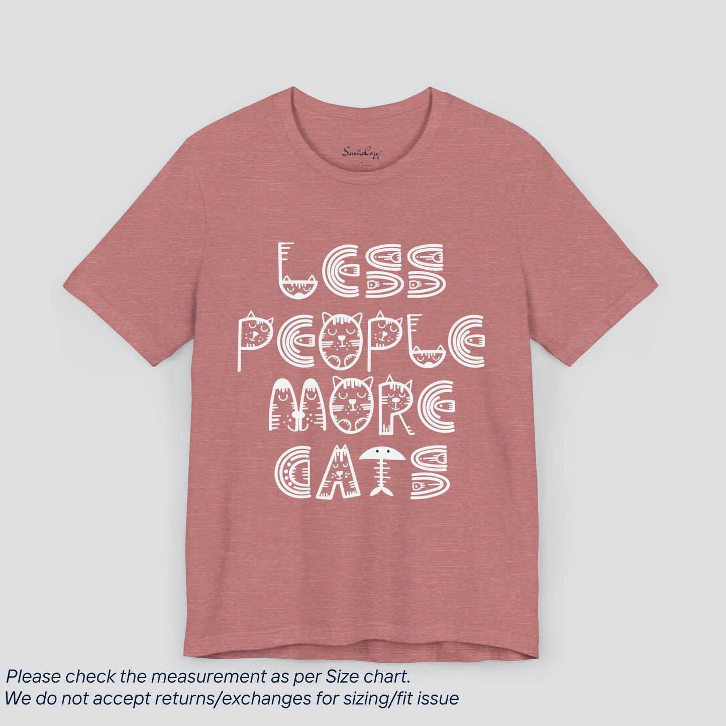 Less People, More Cats Tee - Feline Lover's Funny Graphic T-Shirt