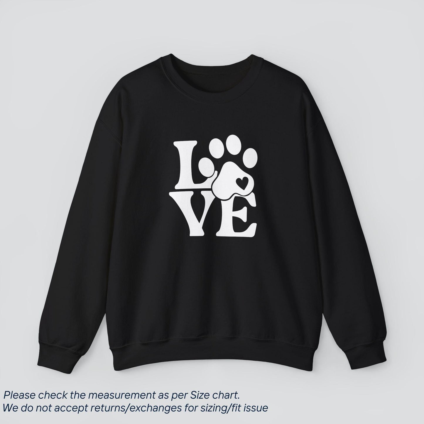 Paws of Love Sweatshirt - Cozy Dog Lover's Heart