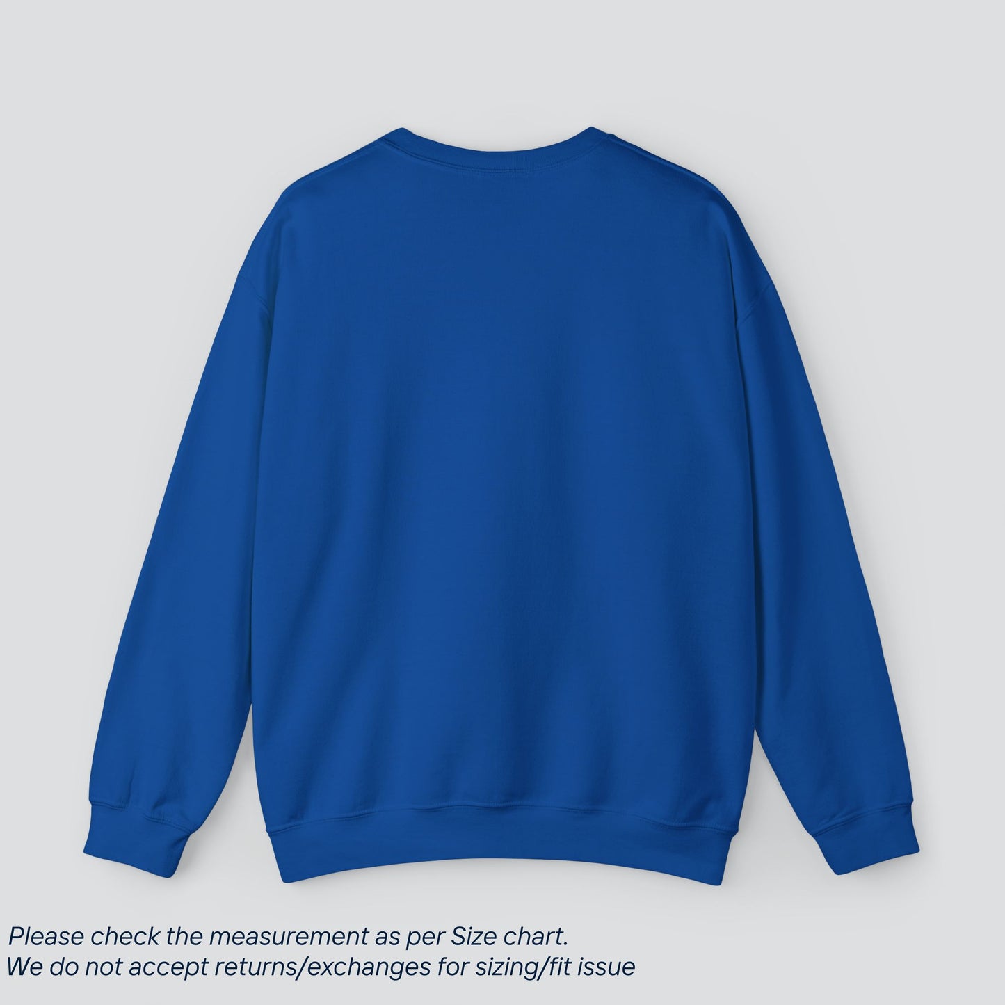 Royal Solid Color Sweatshirt Premium US Cotton