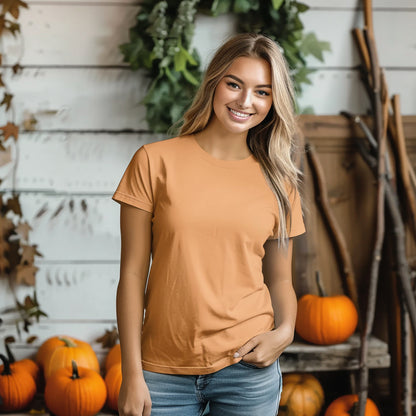 Classic Mustard Yellow T-Shirt for Women | Premium Quality | SereneCozy