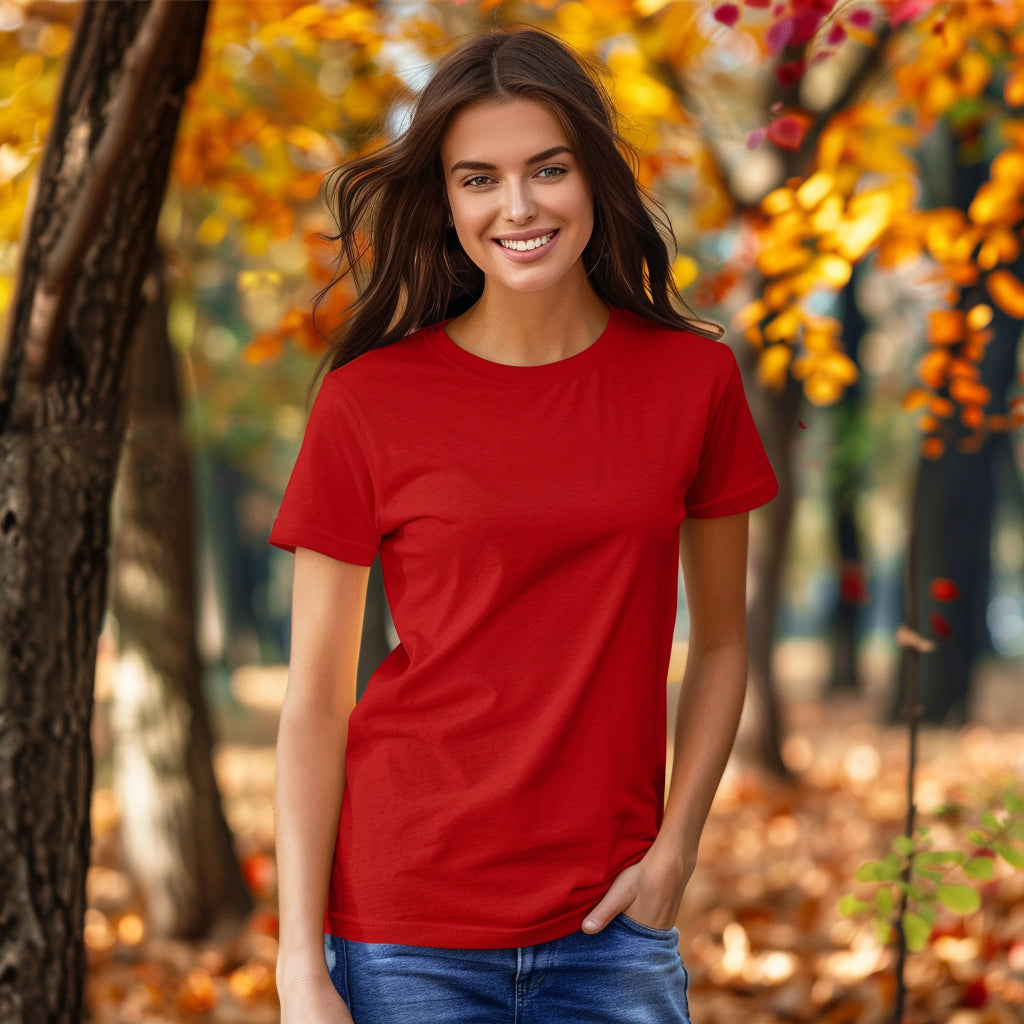 Classic Red T-Shirt for Women | Premium Quality | SereneCozy