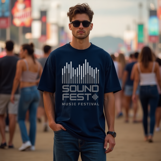 SOUND FEST Music Festival Oversized Tshirt - Premium Indian