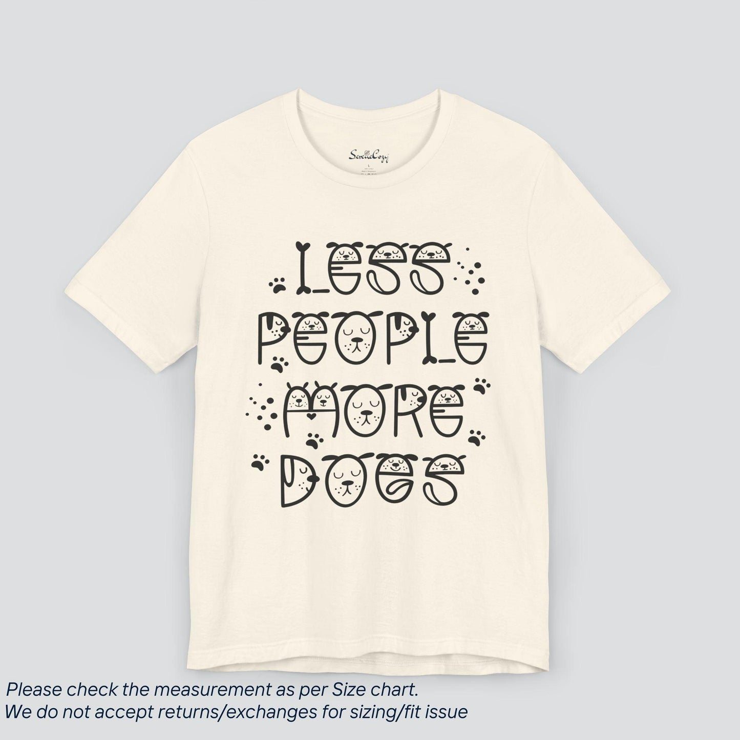 Less People, More Dogs Tee - Puppy Love Apparel