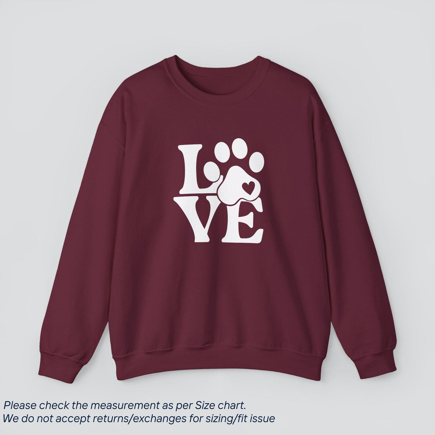 Paws of Love Sweatshirt - Cozy Dog Lover's Heart