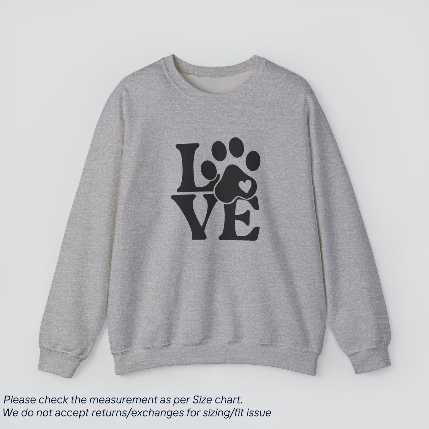 Paws of Love Sweatshirt - Cozy Dog Lover's Heart