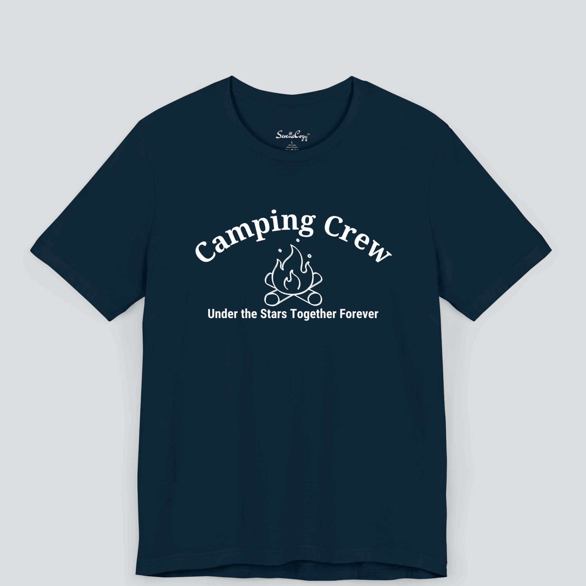 Camping Crew: Making Memories Together Dark Color T-Shirt for Men Image 3