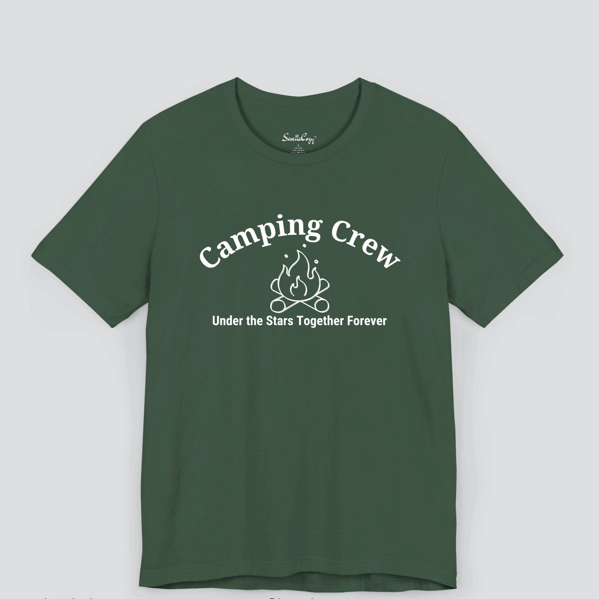 Camping Crew: Making Memories Together Dark Color T-Shirt for Men Image 4