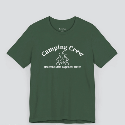 Camping Crew: Making Memories Together Dark Color T-Shirt for Men Image 4