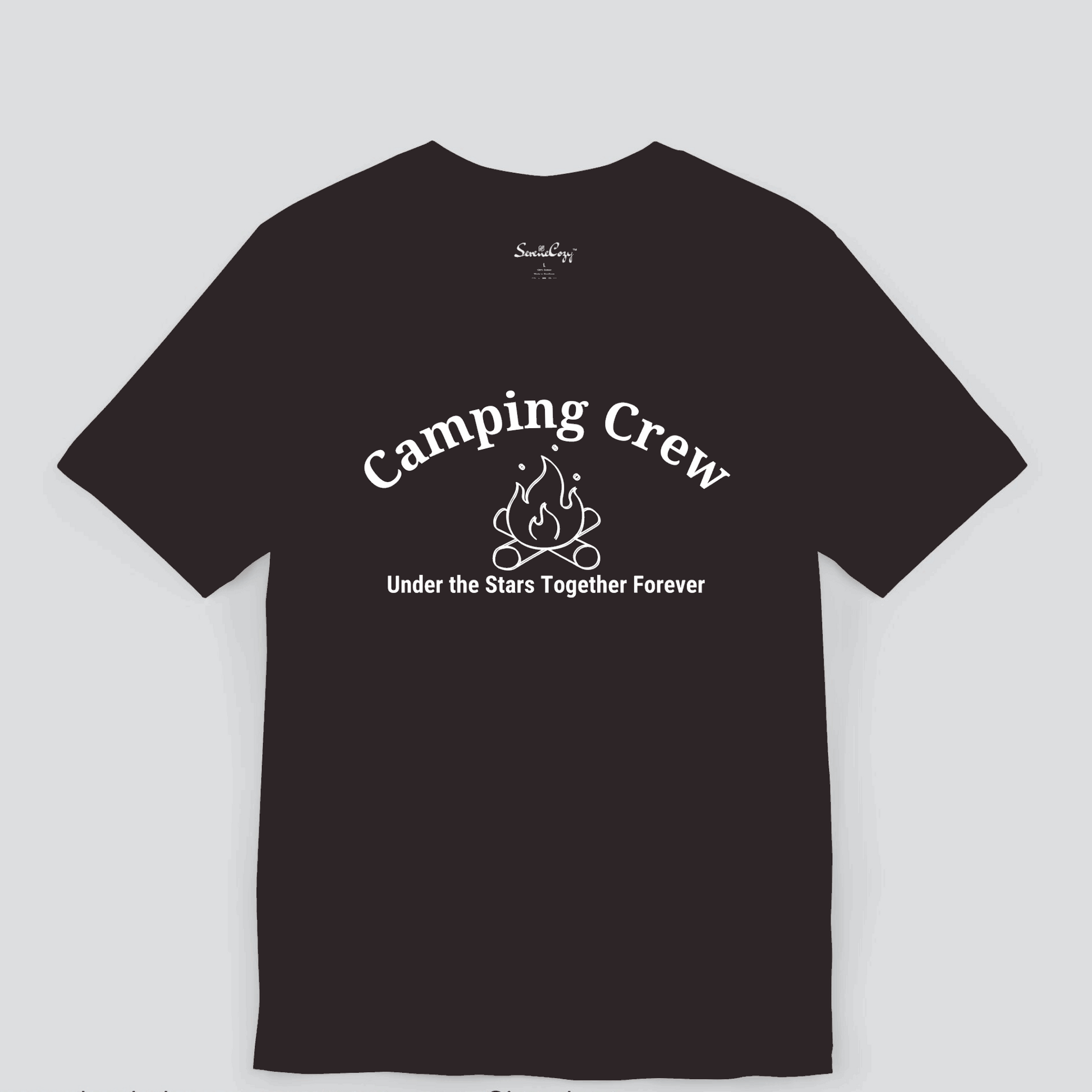 Camping Crew: Making Memories Together Dark Color T-Shirt for Men Image 2