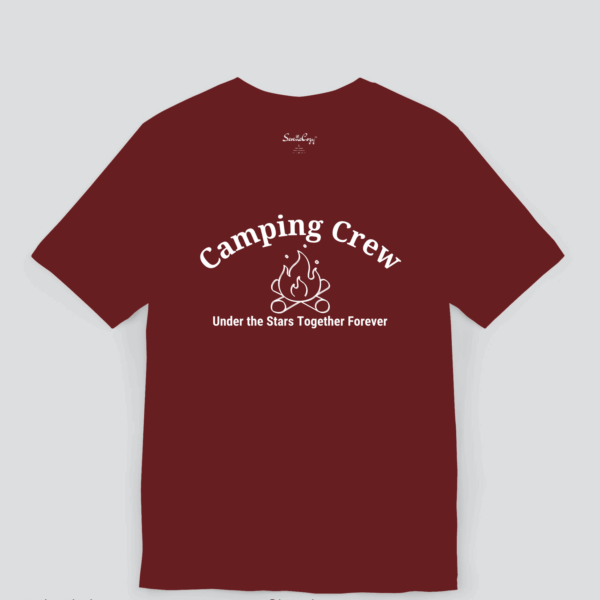 Camping Crew: Making Memories Together Dark Color T-Shirt for Men Image 6